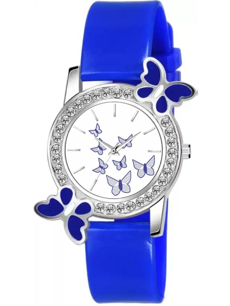     			twixy Blue PU Analog Womens Watch