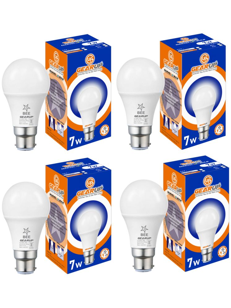     			Gearup 7W Cool Day Light LED Bulb ( Pack of 4 )