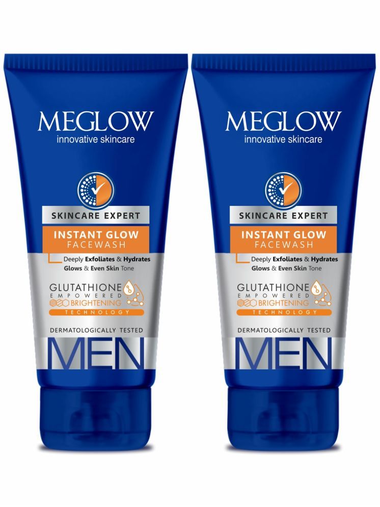     			Meglow Instant Glow Facewash For Men 100g Each Pack of 2