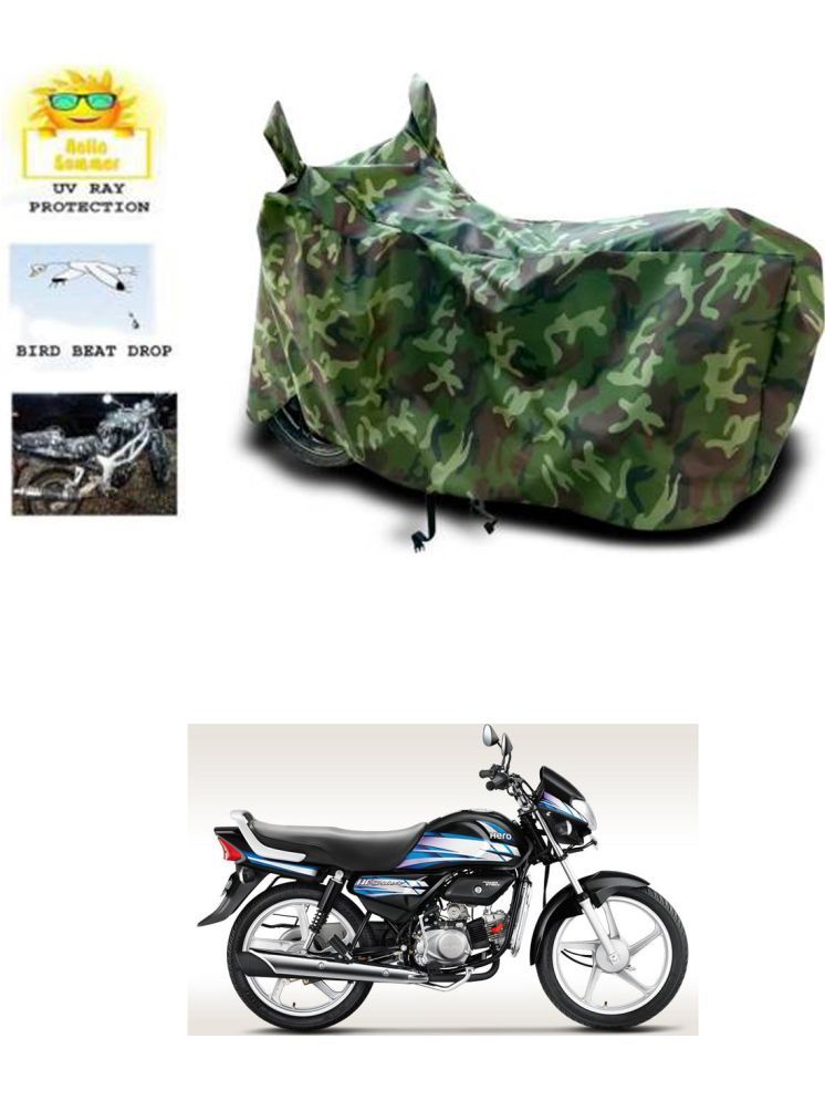     			RONISH Bike Body Cover for Hero HF Deluxe Eco ( Pack of 1 ) , Multicolour