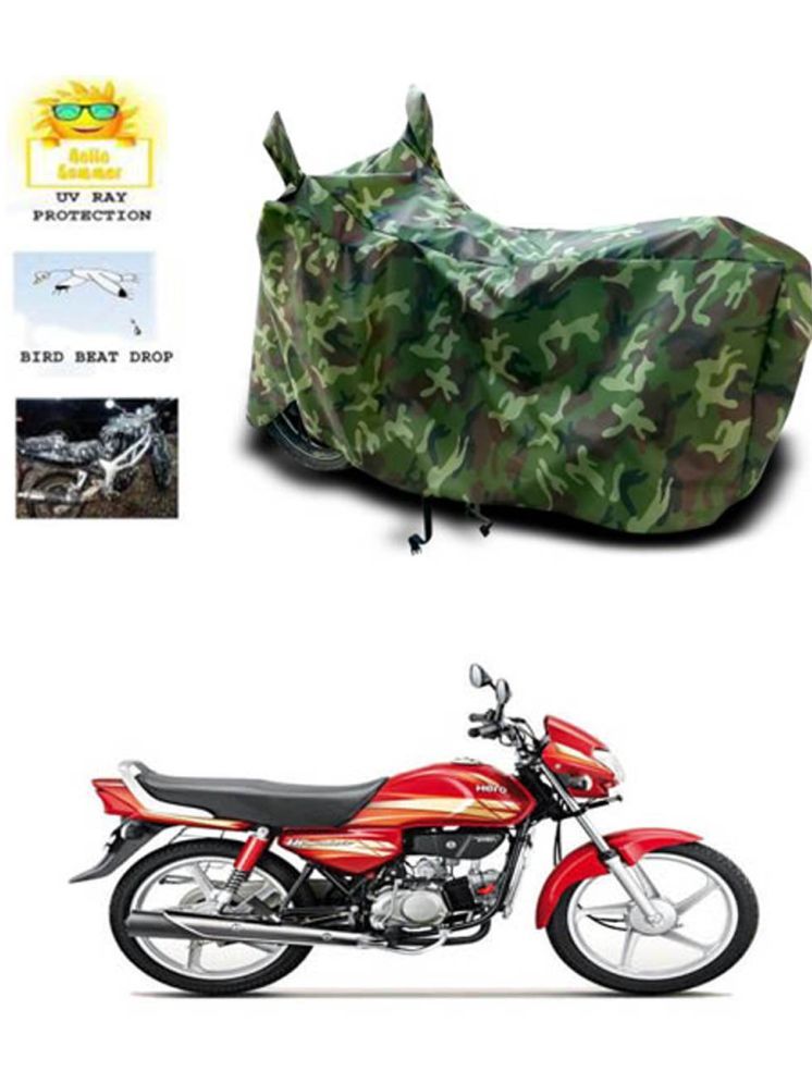     			RONISH Bike Body Cover for Hero HF Deluxe Eco ( Pack of 1 ) , Multicolour