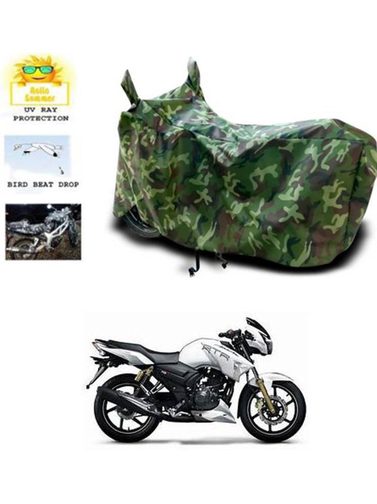     			RONISH Bike Body Cover for TVS Apache RTR 180 ( Pack of 1 ) , Multicolour