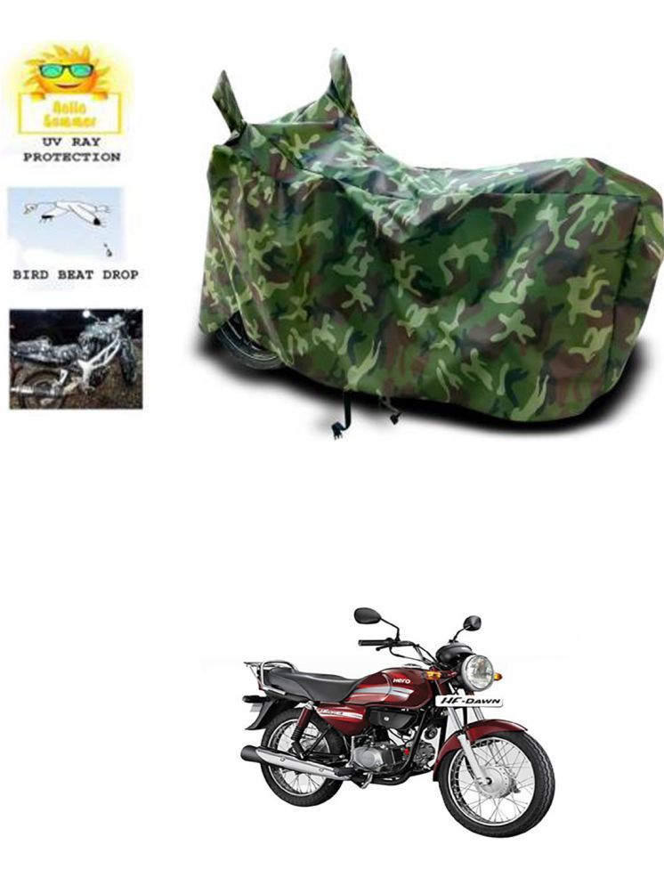     			RONISH Bike Body Cover for Hero HF Dawn ( Pack of 1 ) , Multicolour