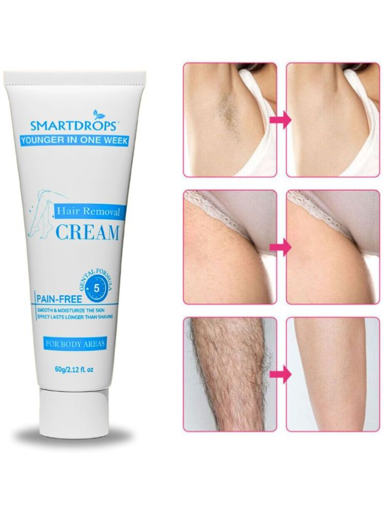     			Smartdrops Natural Hair Removal Hair Removal Creams for Women 60 ( Pack of 1 )