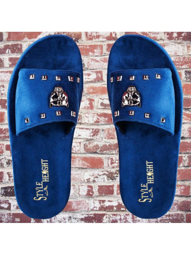     			Style Height Blue Men's Slide Flip Flop