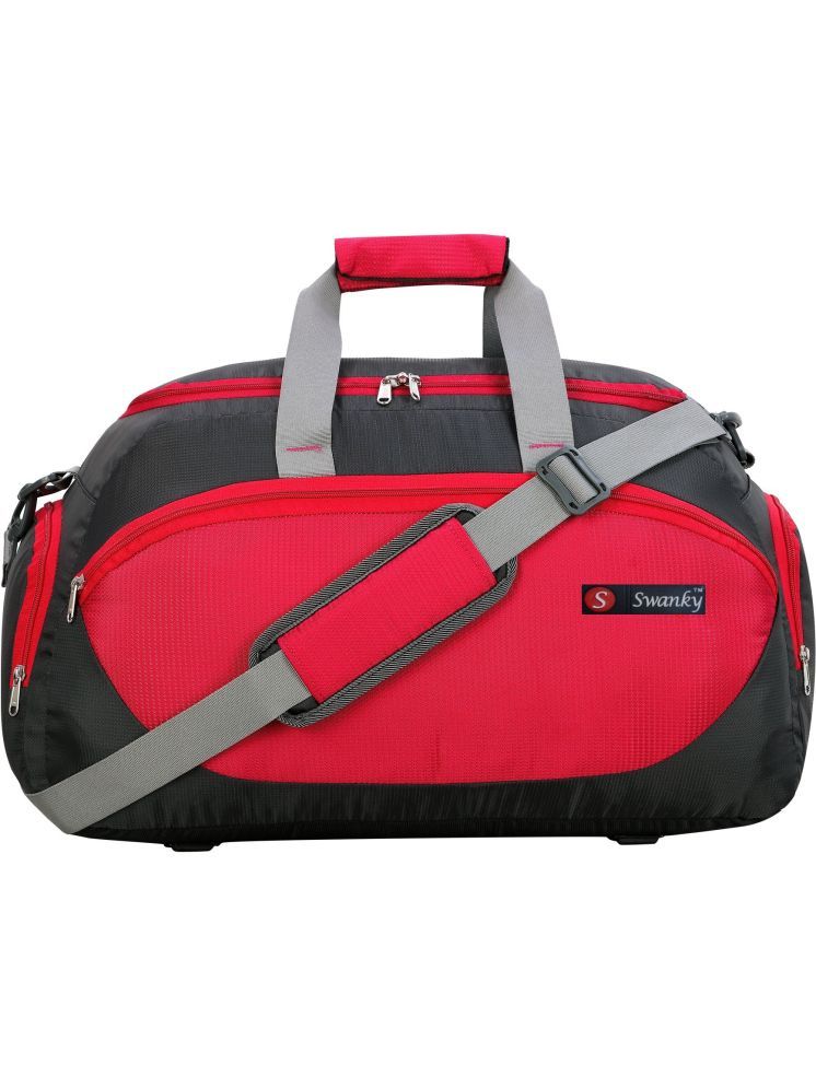     			Swanky 50 Ltrs Red Polyester Duffle Bag