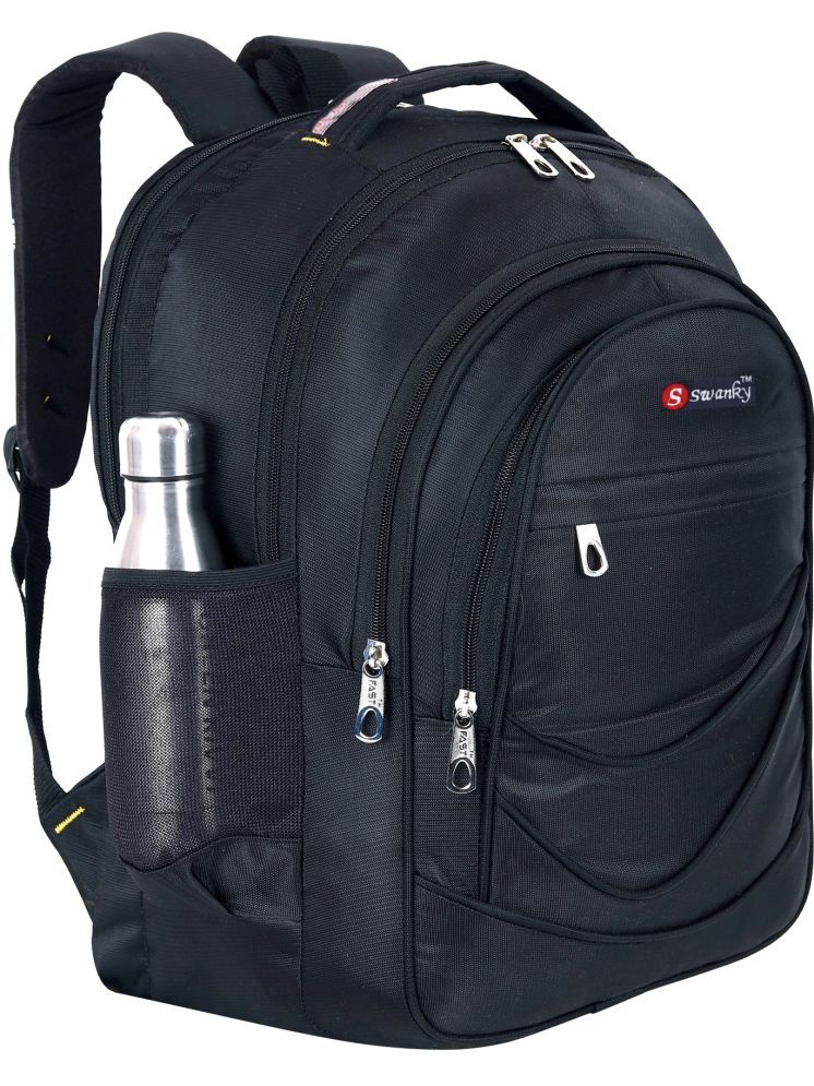     			Swanky BLACK Nylon Backpack ( 35 Ltrs )