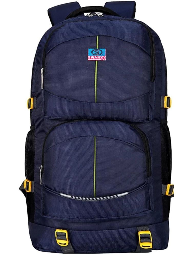     			Swanky Blue Polyester Backpack ( 55 Ltrs )