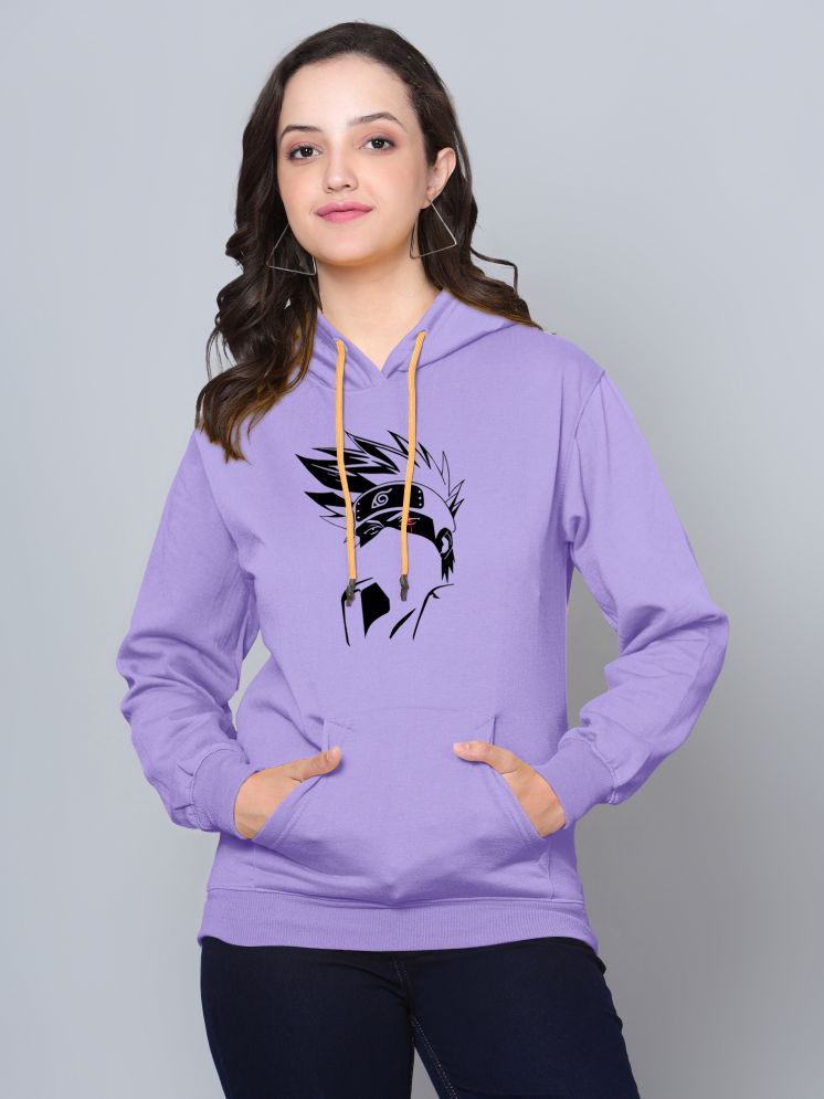     			fashion and youth Cotton Blend Women's Hooded Sweatshirt ( Purple )