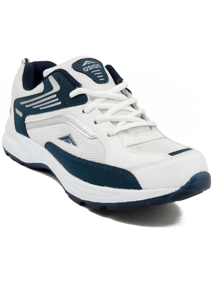     			ASIAN White Men's Sports Running Shoes