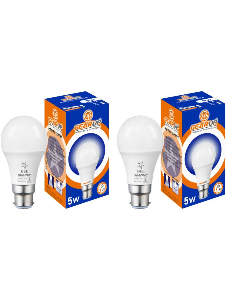     			Gearup 5W Cool Day Light LED Bulb ( Pack of 2 )