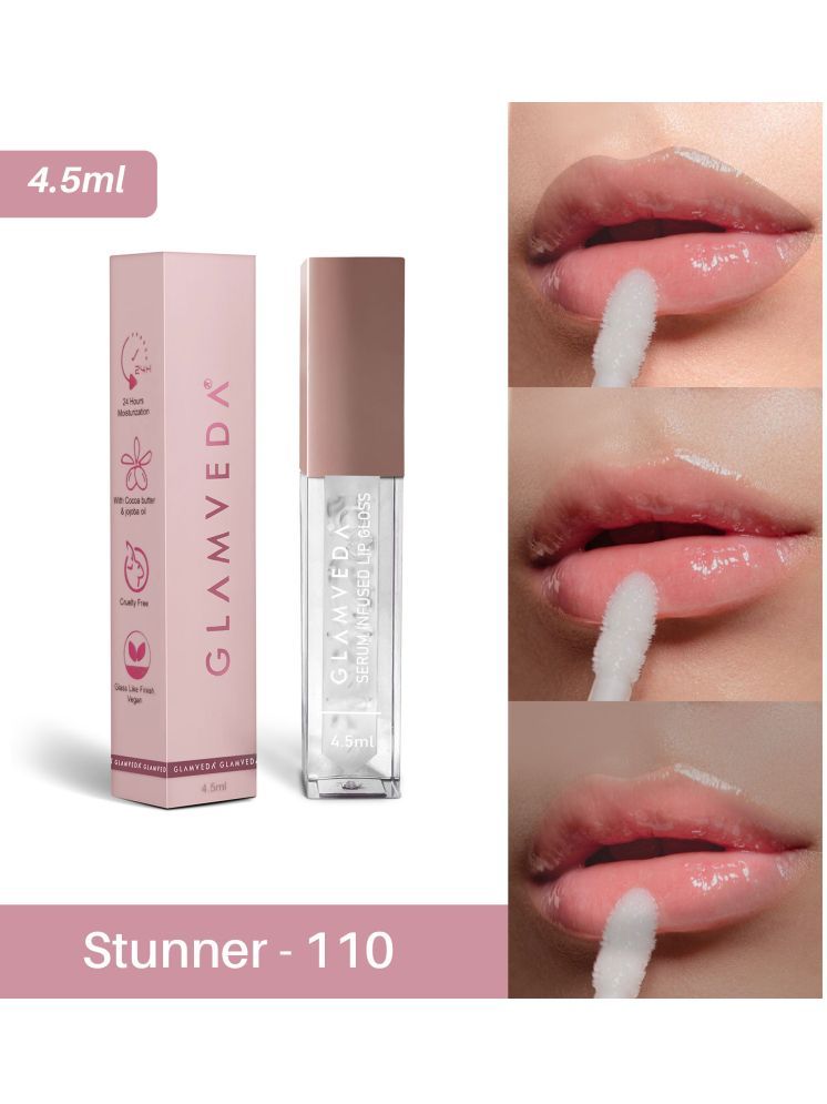     			Glamveda Transparent Glossy Lip Gloss 4.5