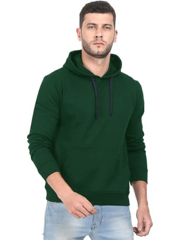     			Glito Fleece Hooded Men's Sweatshirt - Green ( Pack of 1 )