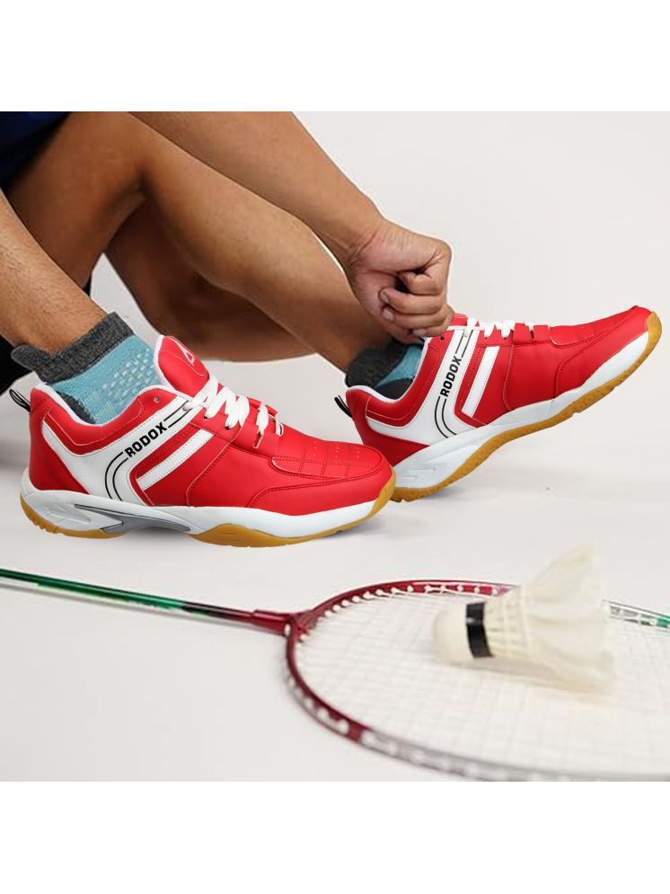     			RODOX Badminton Shoes Non-Marking Red Male