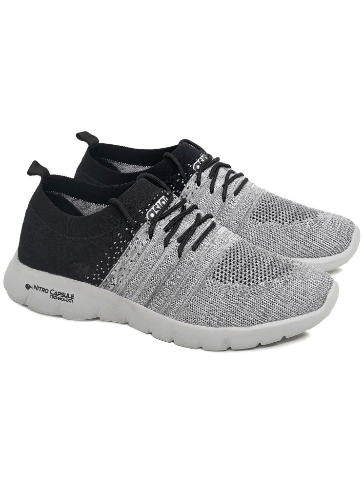     			ASIAN STORM-02 Dark Grey Men's Sports Running Shoes