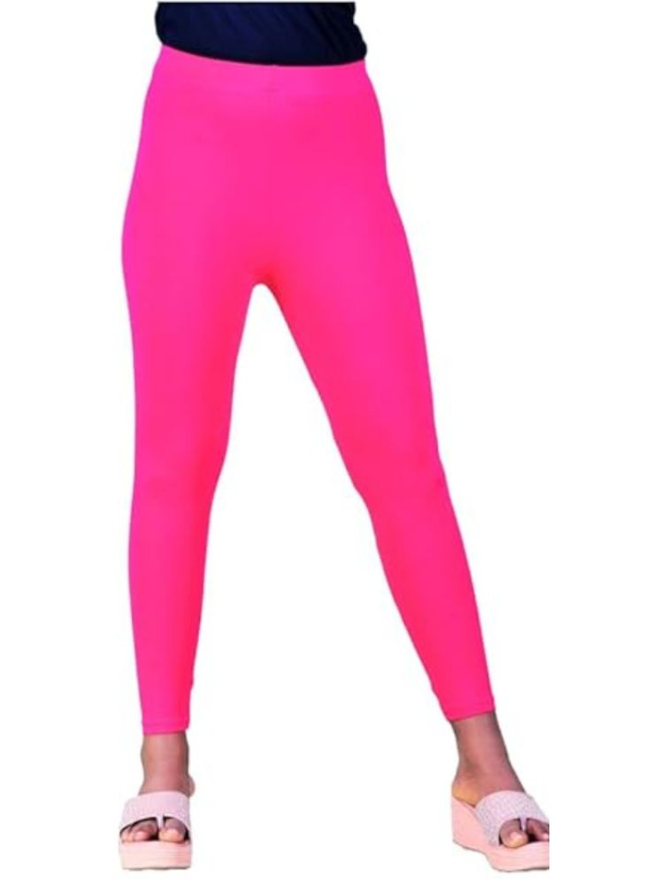     			Anniescott - Pink Cotton Women's Leggings ( Pack of 1 )