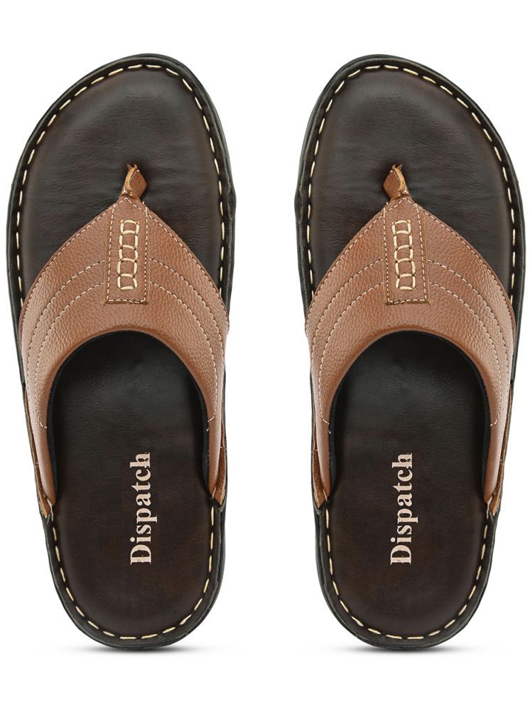     			Dispatch Tan Men's Leather Slipper