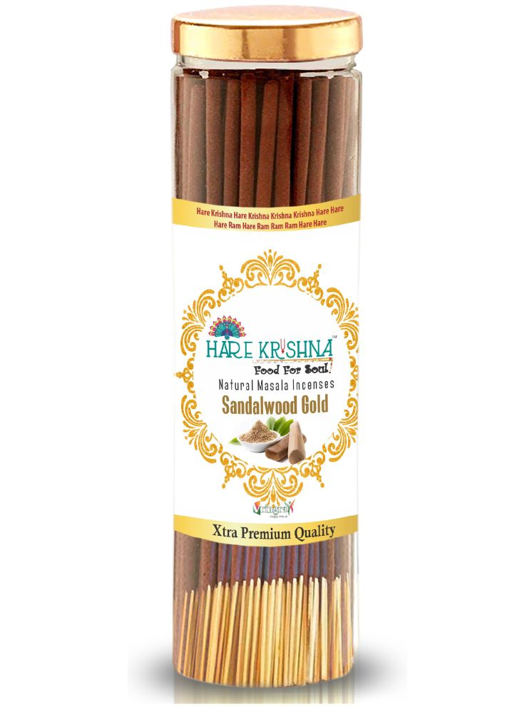     			Hare Krishna Food For Soul Incense Stick Rustic Sandalwood 200 gm ( Pack of 1 )