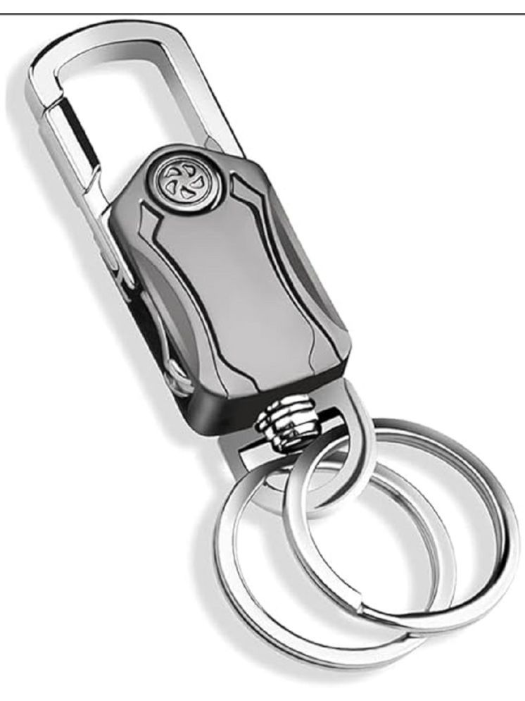     			RAMDEV ENTERPRISE Silver 5 IN 1 Heavy Duty Metal Keychain with Cutter.