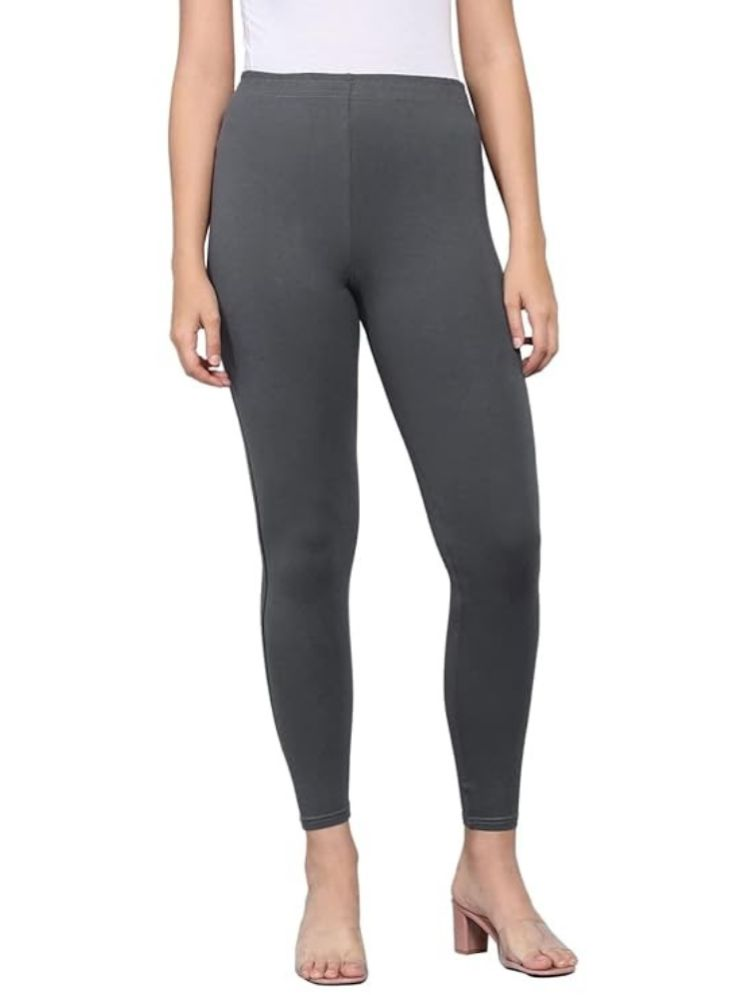     			Anniescott - Grey Cotton Women's Leggings ( Pack of 1 )