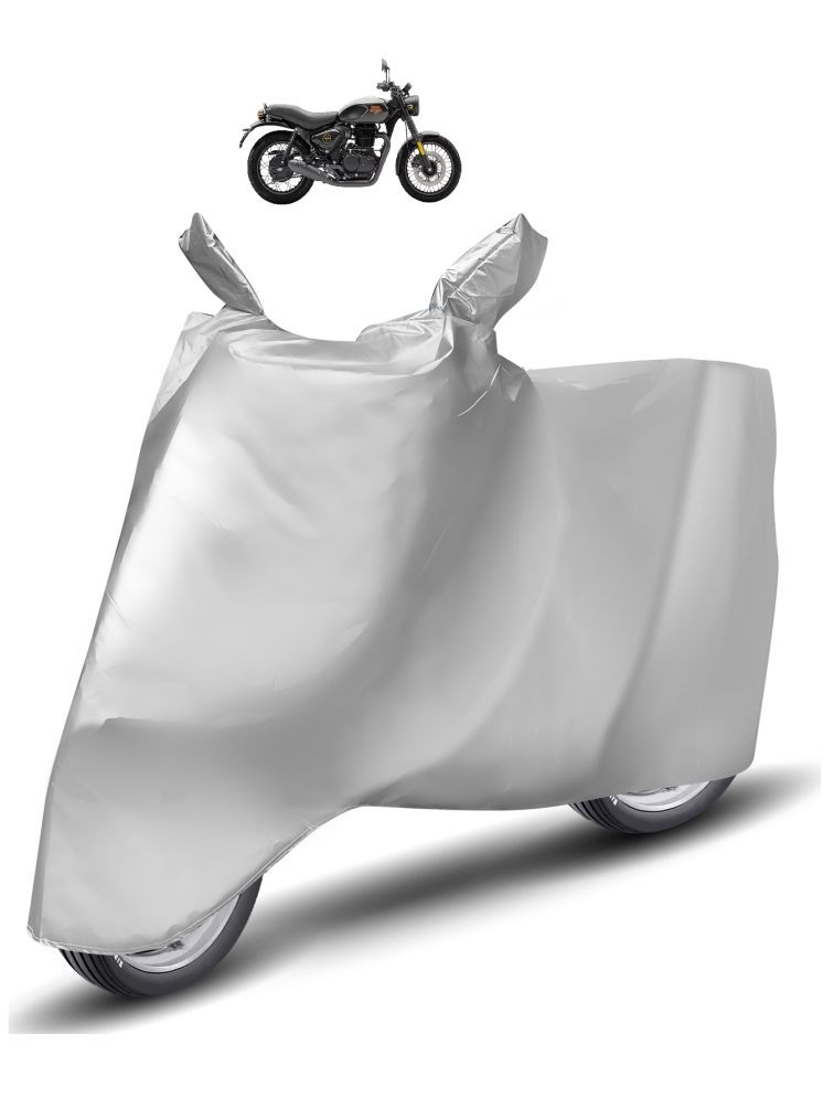     			Auto Hub Bike Body Cover for Royal Enfield All Bike Models ( Pack of 1 ) , Silver