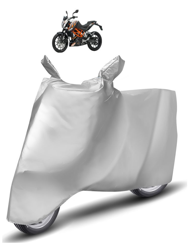     			Auto Hub Bike Body Cover for KTM Duke 390 ( Pack of 1 ) , Silver