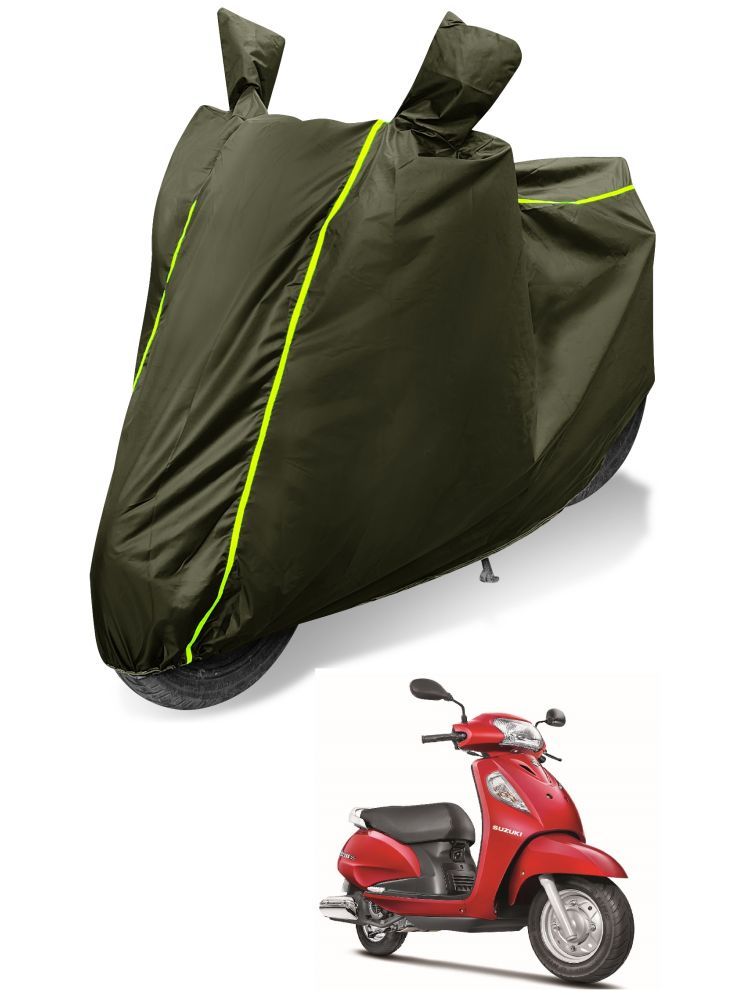     			Auto Hub Bike Body Cover for Suzuki Access SE ( Pack of 1 ) , Green