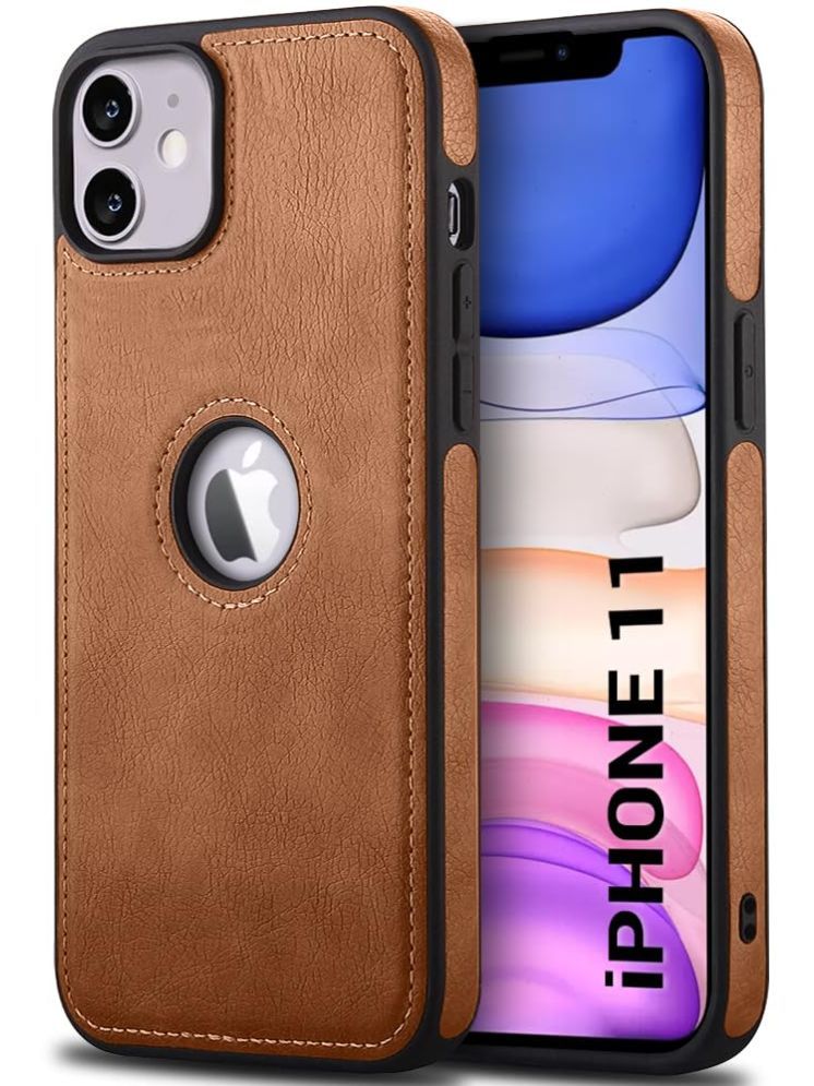     			Doyen Creations Plain Cases Compatible For Artificial Leather Apple Iphone 11 ( Pack of 1 )