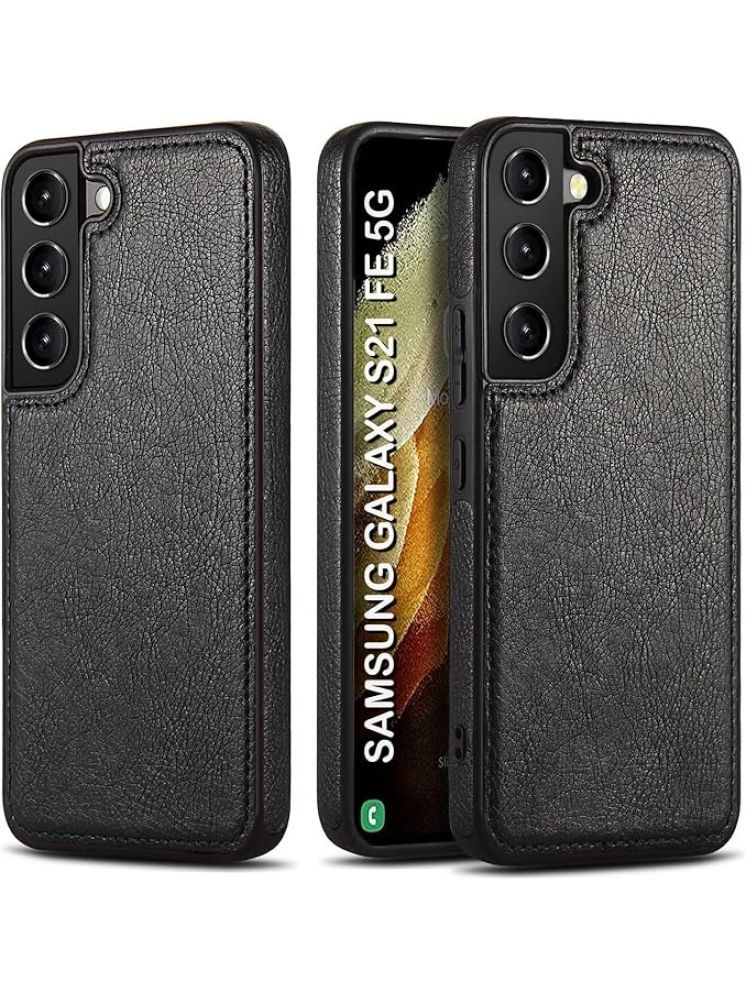     			Doyen Creations Plain Cases Compatible For Leather Samsung Galaxy S21 fe ( Pack of 1 )