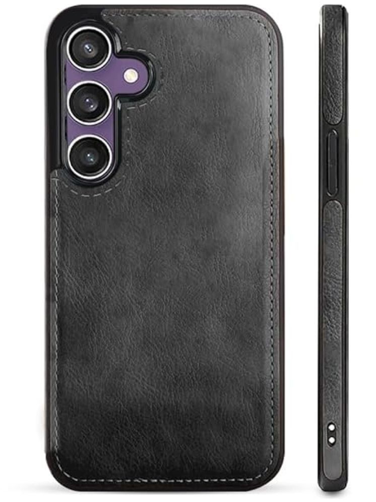     			Doyen Creations Plain Cases Compatible For Artificial Leather Samsung Galaxy S24 plus ( Pack of 1 )