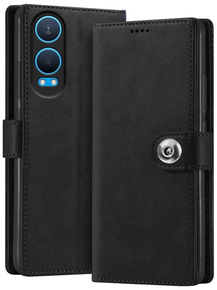     			Fashionury Black Flip Cover Leather Compatible For Oneplus Nord CE 4 Lite 5G ( Pack of 1 )