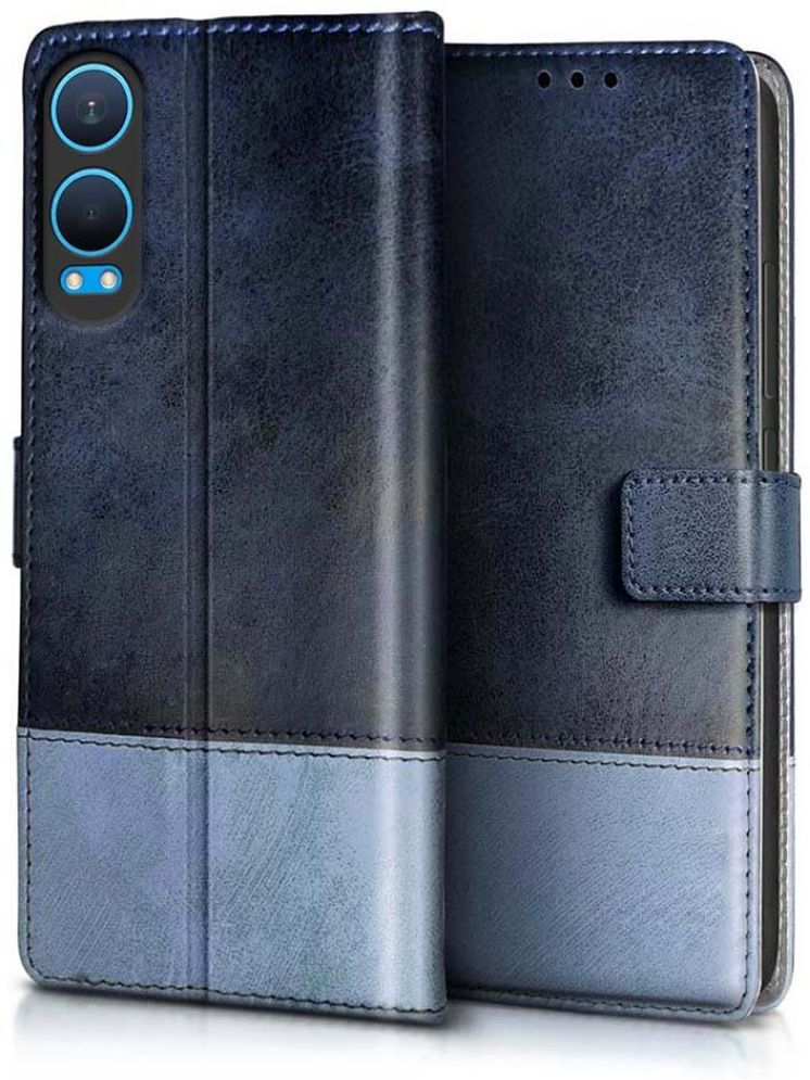     			Fashionury Blue Flip Cover Leather Compatible For Oneplus Nord CE 4 Lite 5G ( Pack of 1 )