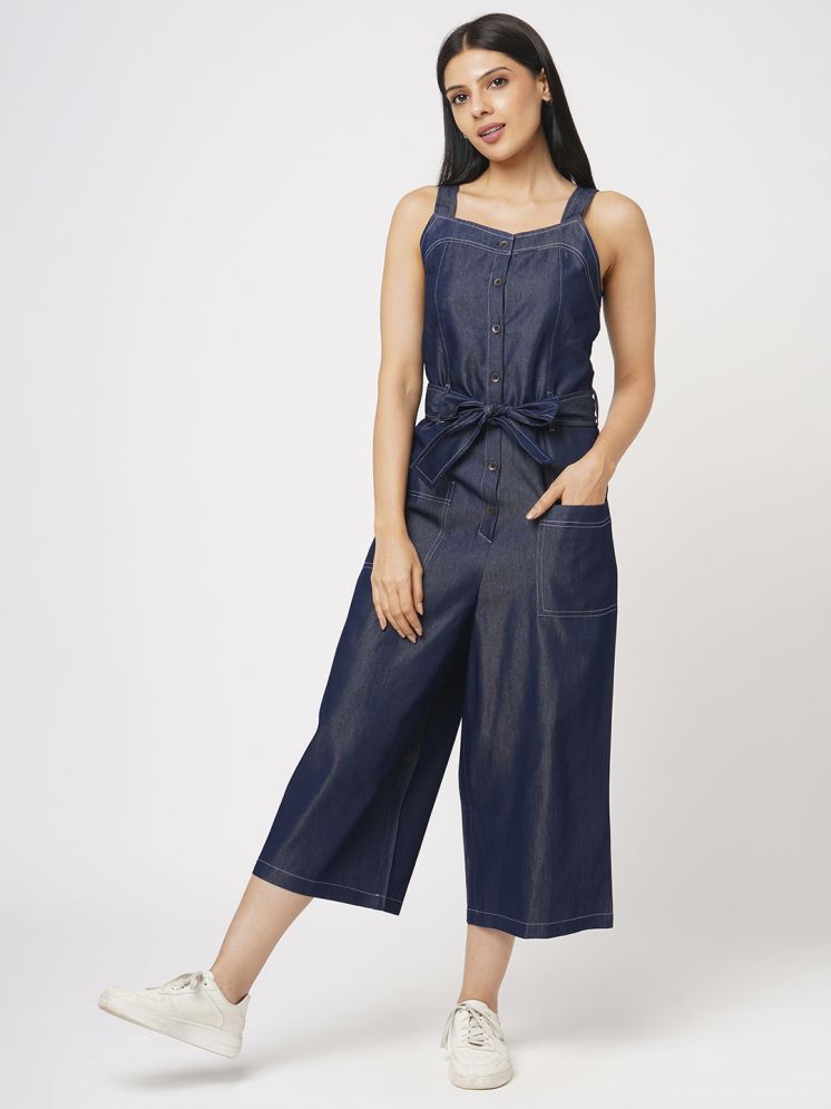     			Leean Patterns Blue Denim Regular Fit Women's Jumpsuit ( Pack of 1 )