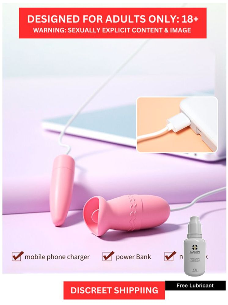     			Pink Perfection |2-In-1 Licker + Egg Vibrator with USB Direct Connect | Sexual Vibrator For Women And Couple