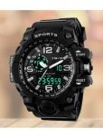 Harbor Black Silicon Analog-Digital Men's Watch