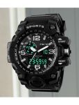 Harbor Black Silicon Analog-Digital Men's Watch