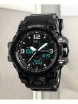 Harbor Black Silicon Analog-Digital Men's Watch