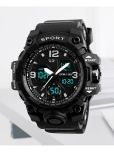 Harbor Black Silicon Analog-Digital Men's Watch