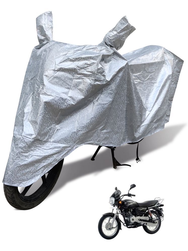     			Auto Hub Bike Body Cover for Bajaj Boxer ( Pack of 1 ) , Silver