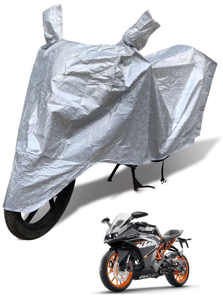     			Auto Hub Bike Body Cover for KTM RC 390 ( Pack of 1 ) , Silver