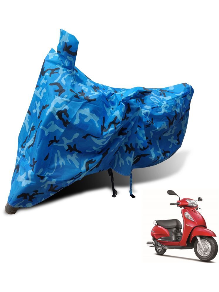     			Auto Hub Bike Body Cover for Suzuki Access SE ( Pack of 1 ) , Blue