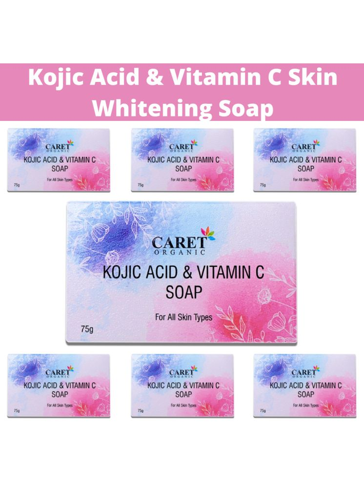     			Caret Organic Skin Whitening Kojic Soap Soap for All Skin Type ( Pack of 7 )