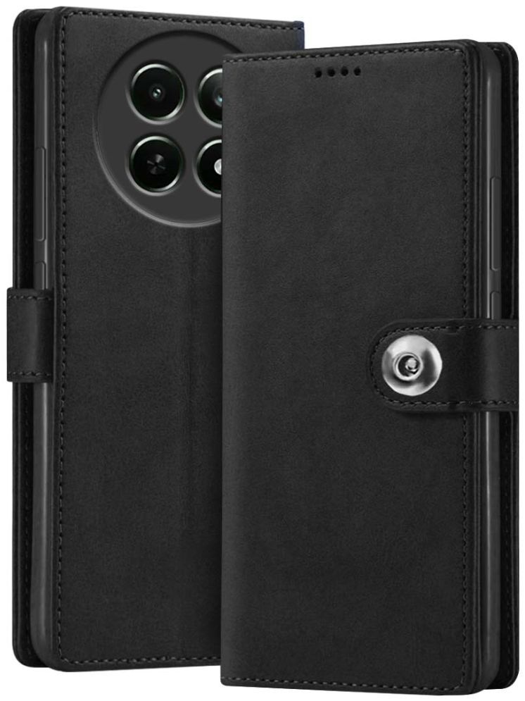     			Fashionury Black Flip Cover Leather Compatible For Realme 13 Pro Plus 5G ( Pack of 1 )