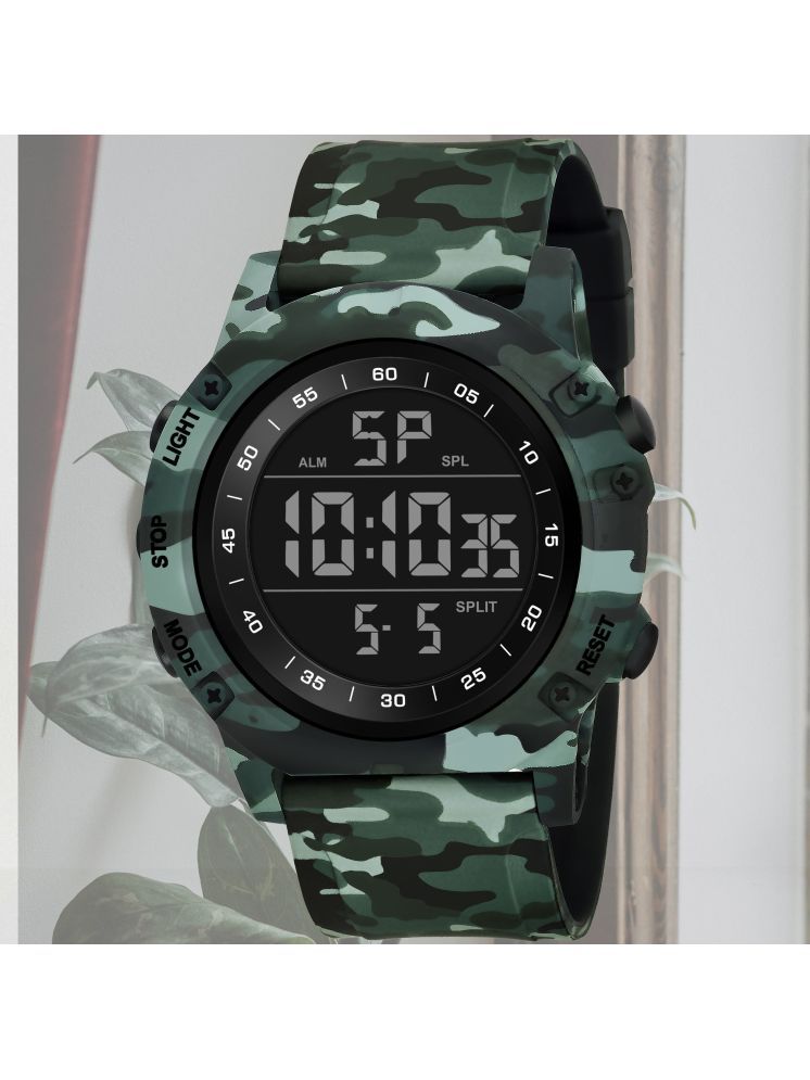     			Harbor Green Silicon Analog-Digital Men's Watch