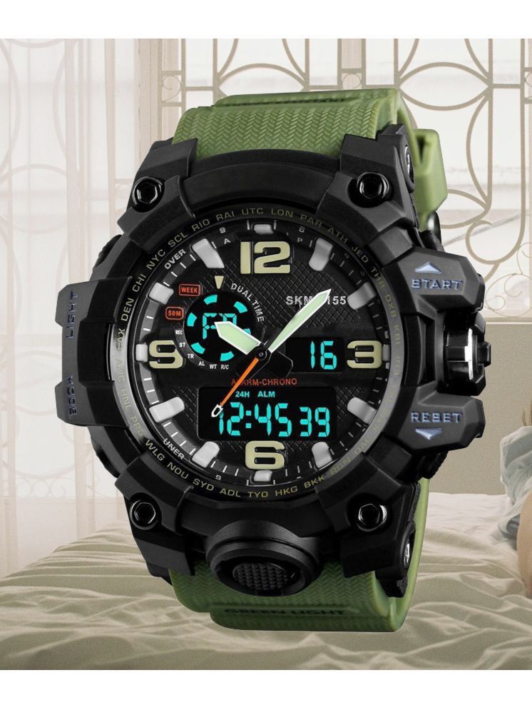     			Harbor Green Silicon Analog-Digital Men's Watch