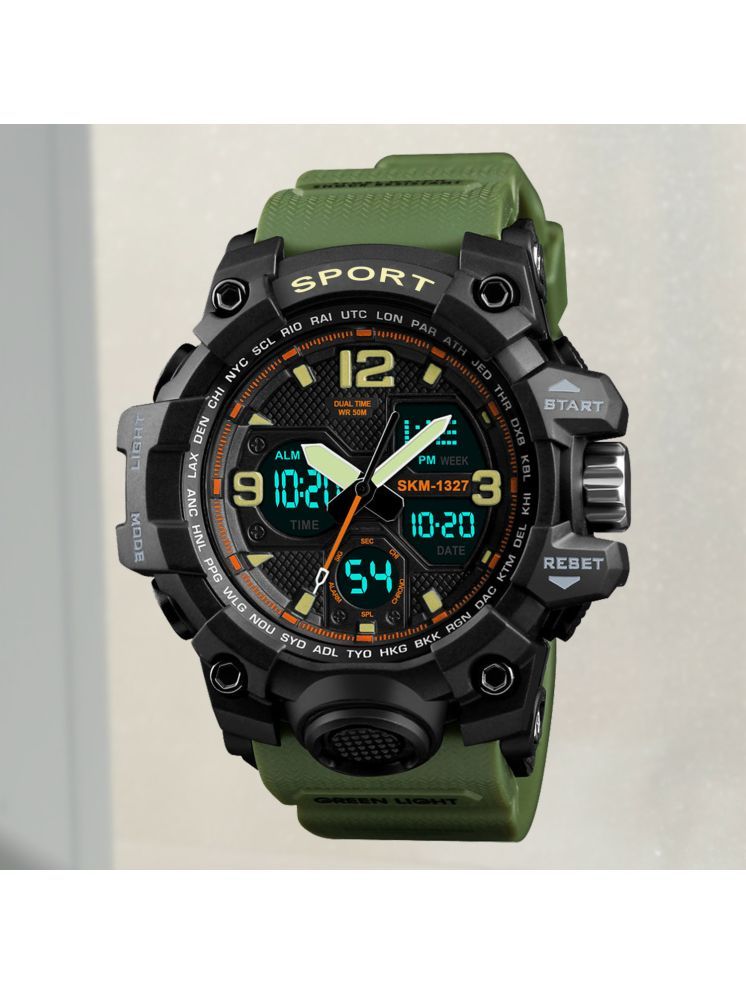     			Harbor Green Silicon Analog-Digital Men's Watch