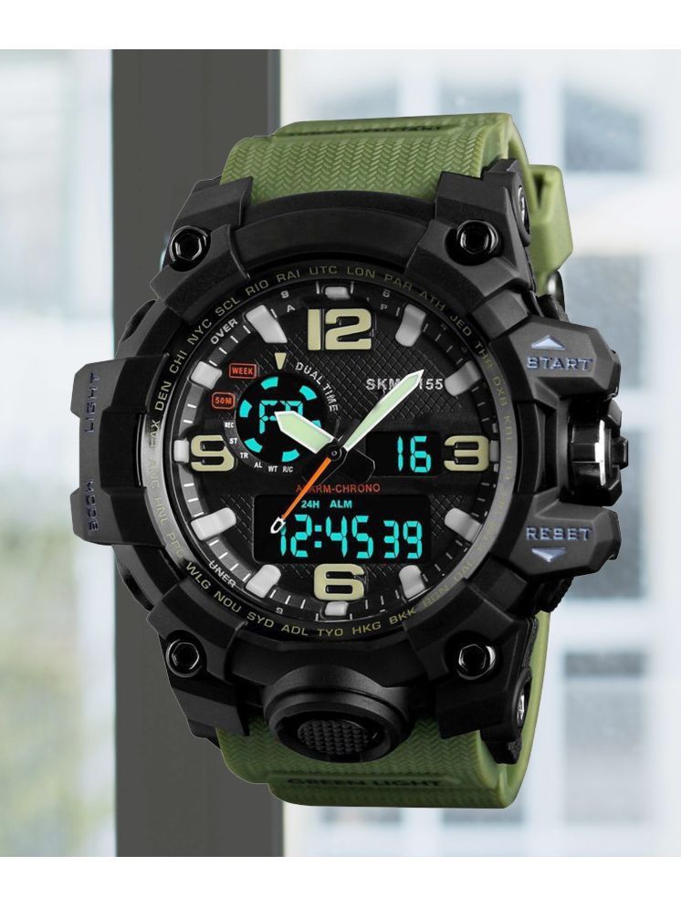     			Harbor Green Silicon Analog-Digital Men's Watch