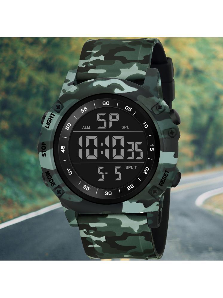     			Harbor Green Silicon Analog-Digital Men's Watch