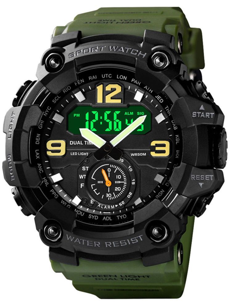     			Harbor Green Silicon Analog-Digital Men's Watch