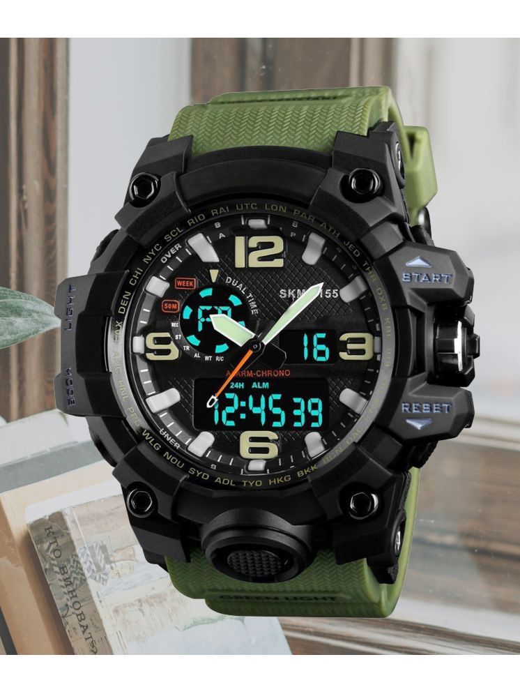     			Harbor Green Silicon Analog-Digital Men's Watch